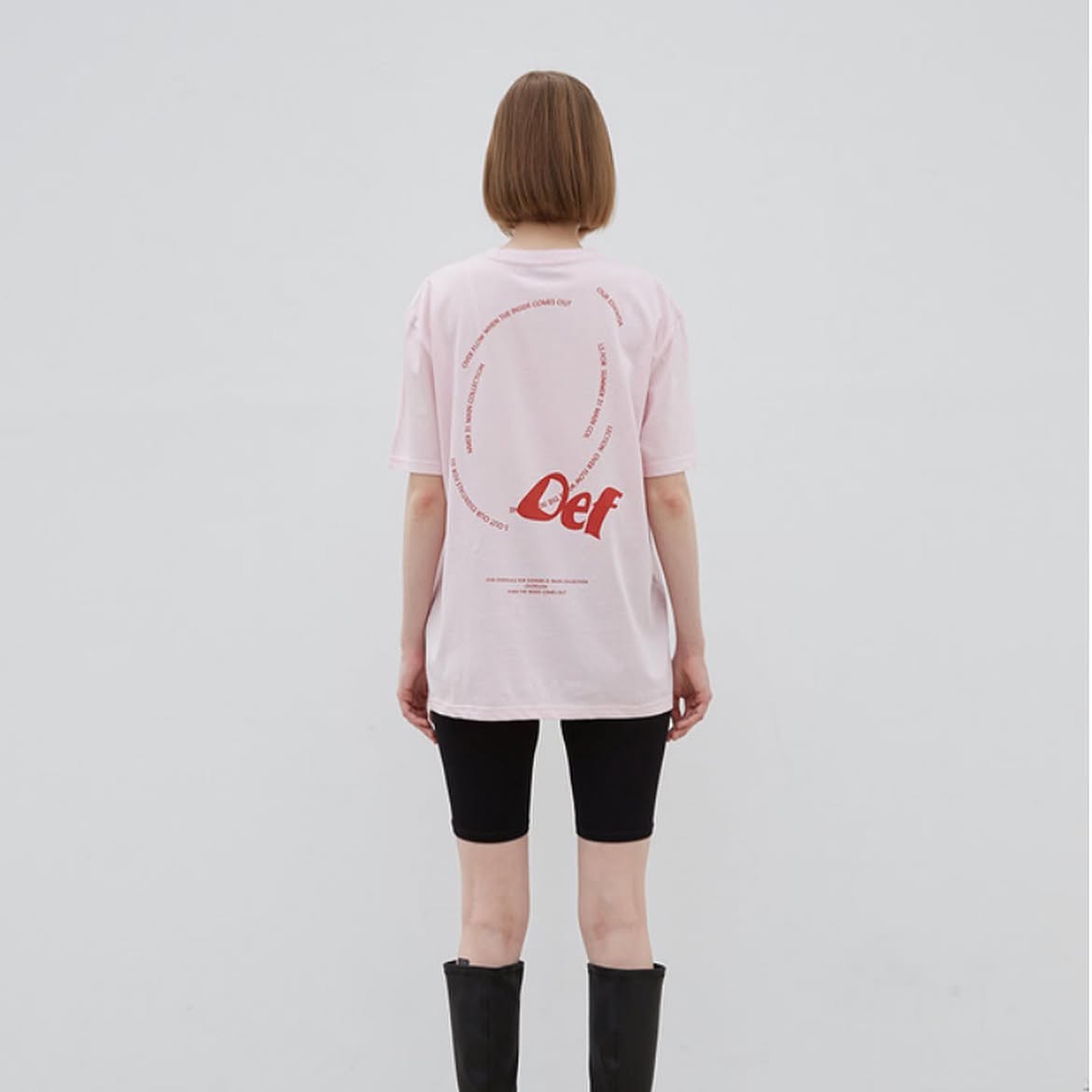 T-shirt graphic, ripple lettering