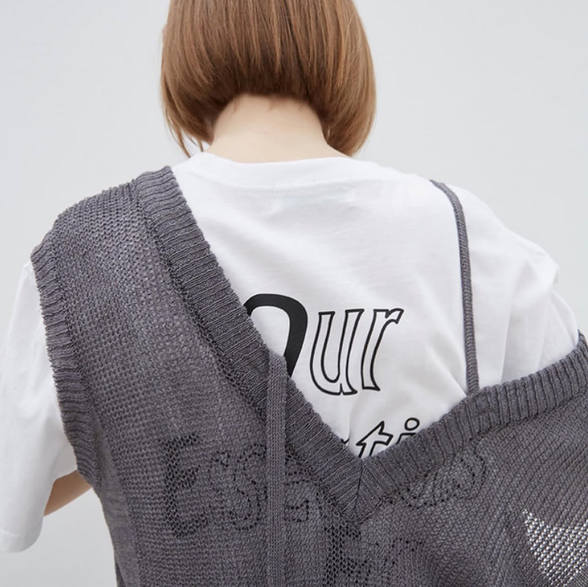 T-shirt graphic, back detail